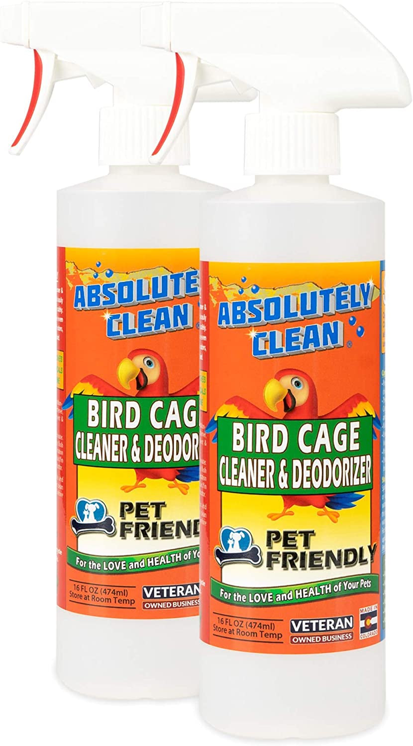 🌟 Say Goodbye to Bird Messes! 🐦✨ Our Amazing Bird Cage Cleaner & Deodorizer is a breeze to use—just spray and wipe! 🌿🇺🇸 Made in the USA, this 16oz pack of 2 makes cleaning quick and easy! 🧼💚 #BirdCare #CleanHome