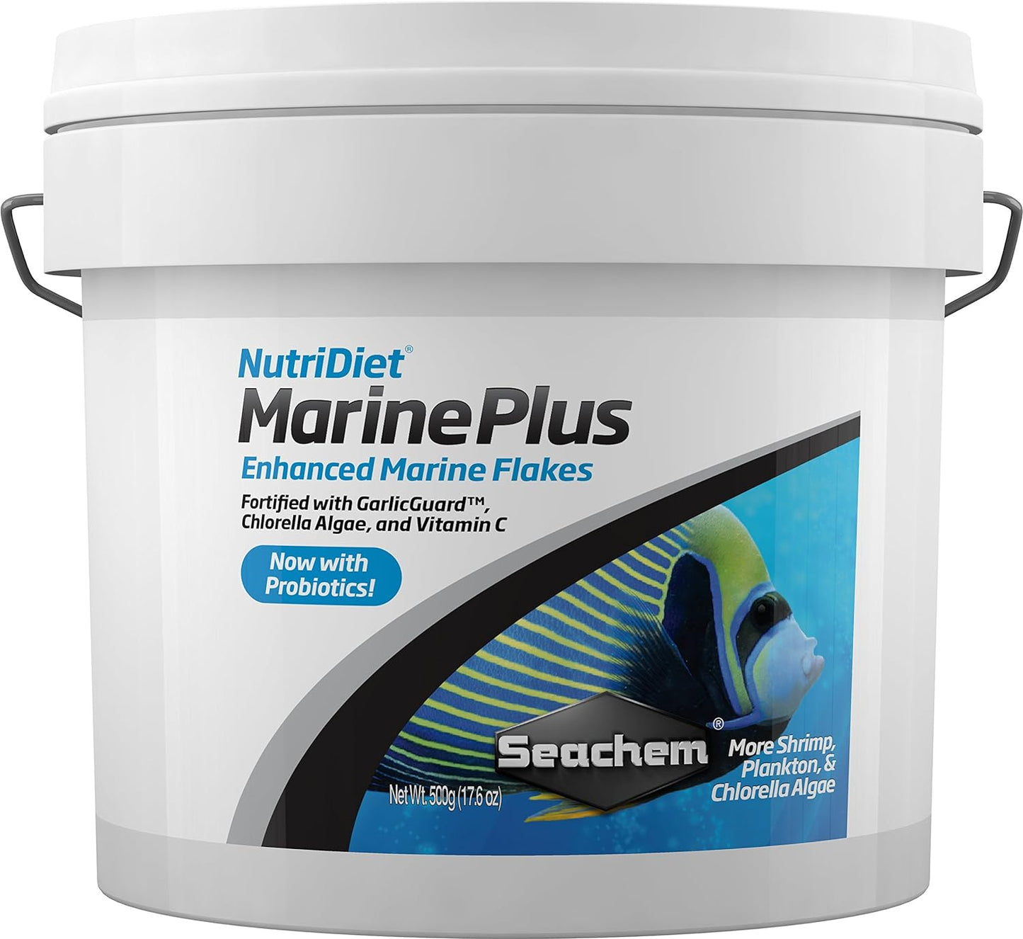 "Boost Your Fish's Health with Seachem Nutridiet Marine Plus Flakes! 🐠✨ Probiotic Formula with Entice - 100G of Pure Goodness!"