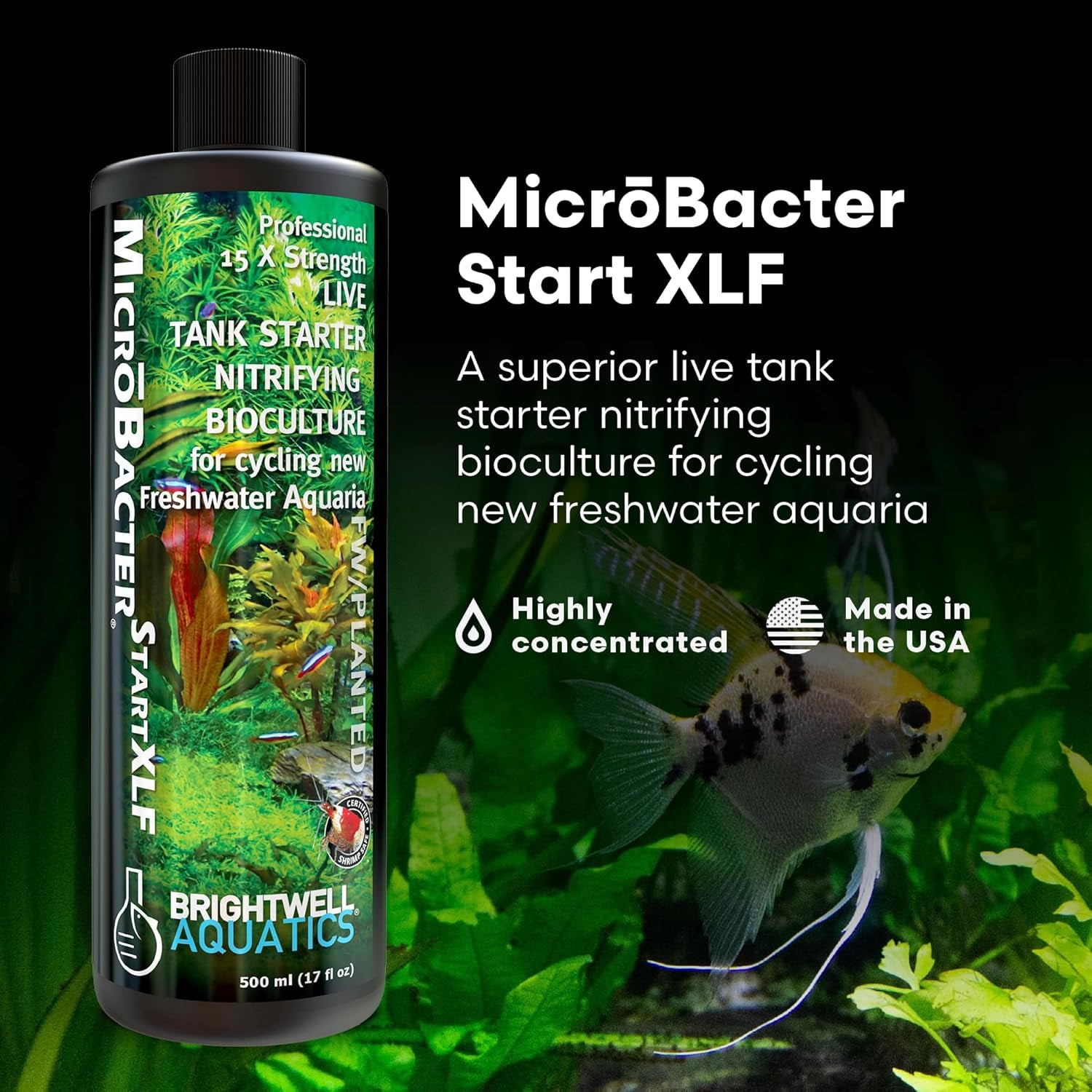 🚀 Kickstart Your Aquarium with Brightwell Aquatics Microbacter Start XLF! 🐟💧 Concentrated Freshwater Nitrifying Bacteria for a Quick Start – Boost Microbe Levels & Enhance Water Quality! 🌊✨ 16.9 Fl Oz of Pure Aquarium Magic! #FishTank #AquariumCare