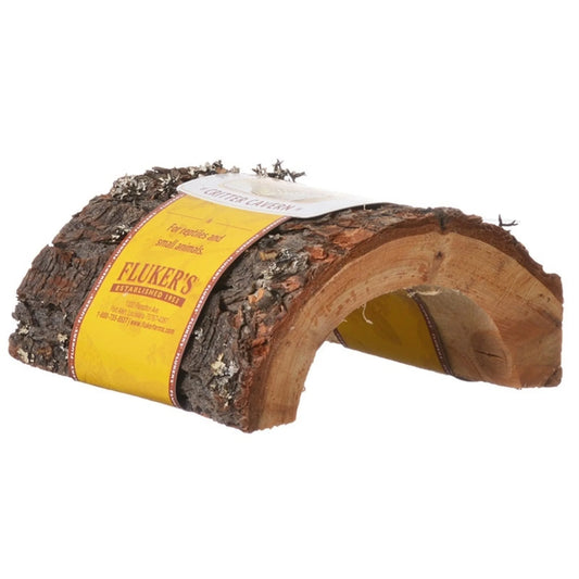 🏞️ Create the perfect hideout for your reptiles and small pets with Fluker's Critter Cavern Half-Log! 🐍🐢 #PetComfort #ReptileLife