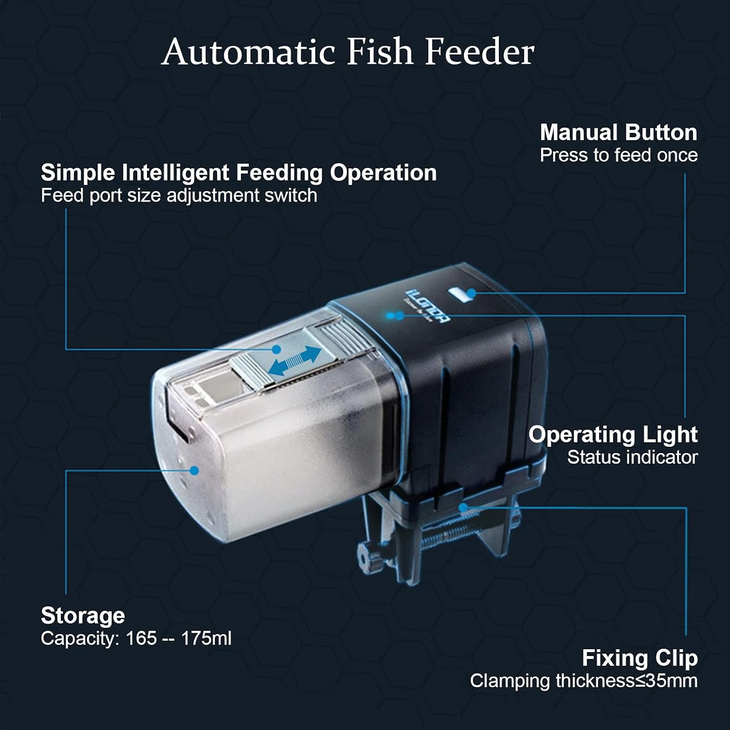 "🐟✨ Smart Fish Feeder: Your Ultimate Aquarium Buddy! 🌊📱 Control it from anywhere with WiFi & never worry about feeding again! Perfect for holidays! 🐠💚 #FishCare #SmartHome"