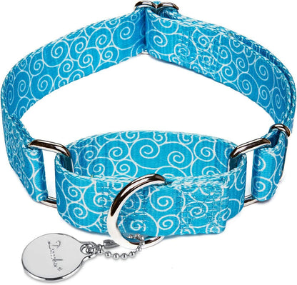 🎨✨ Stylish & Comfy Martingale Dog Collar! 🌈🐾 Perfect for Medium & Large Pups - Soft, No Pull Design with a Gorgeous Blue White Plaid Oil Painting Pattern! 🐶💙 #DogFashion #PetStyle