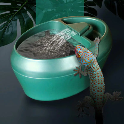 "💧 Keep Your Scaly Friends Hydrated! 🦎🐢 Large Reptile Water Dispenser for Geckos, Tortoises & Bearded Dragons! Perfect Drinking Water Dripper & Fountain! 🌟 #ReptileCare #PetAccessories"