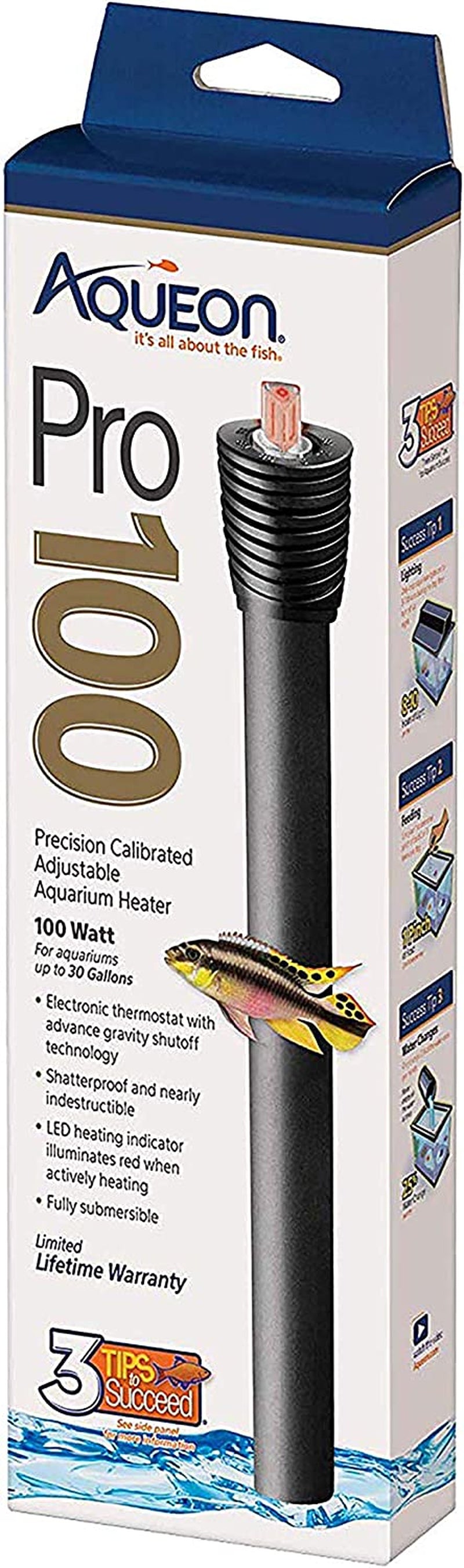 🌊 Keep your fish cozy with the Aqueon Adjustable PRO Aquarium Heater! Perfect for tanks up to 20 gallons! 🐠💙 #AquariumLife #FishCare #Aqueon