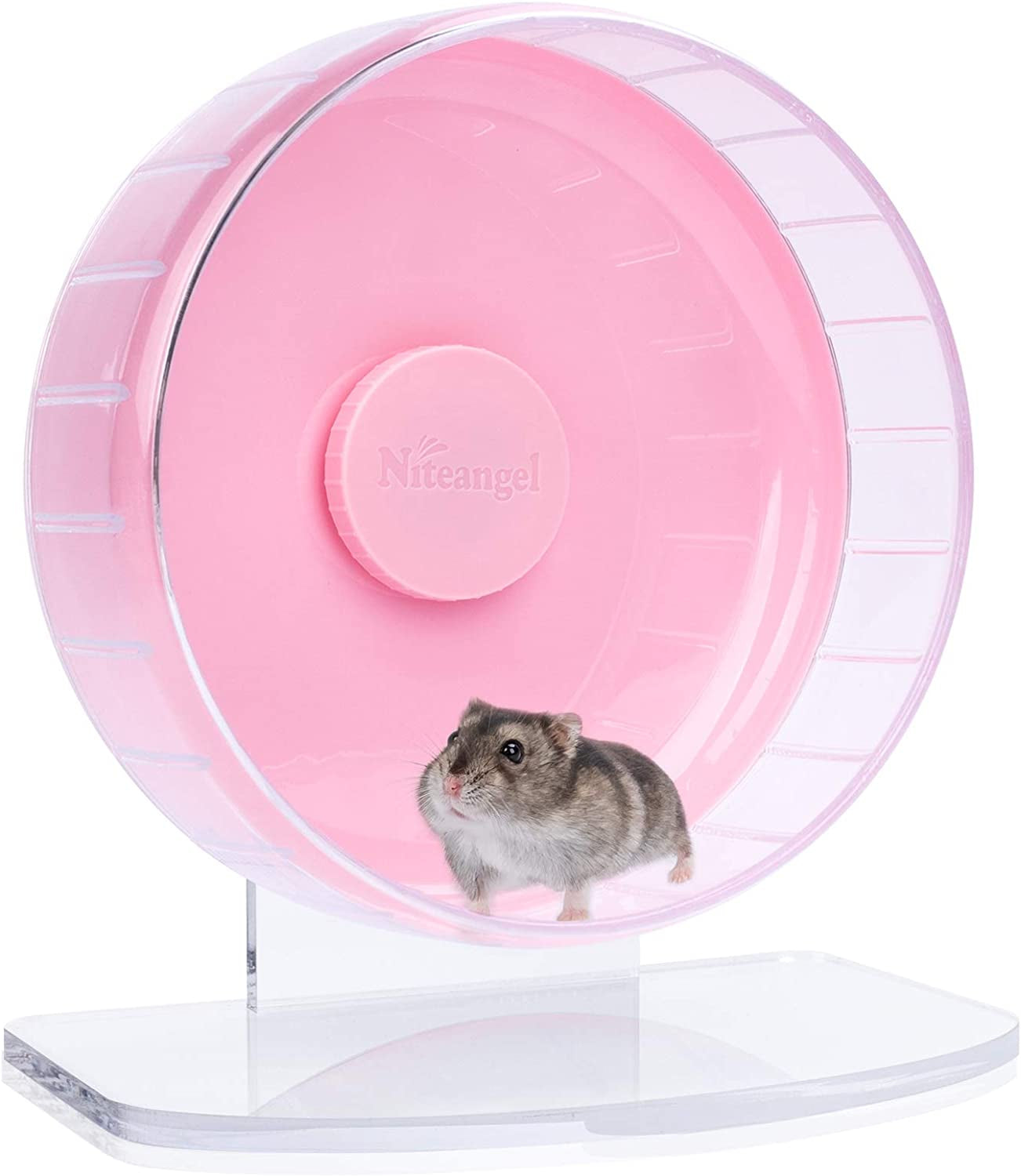 🌟 Keep Your Furry Friend Active! 🌟 Check out the Niteangel Super-Silent Hamster Wheel 🐹💚 Perfect for hamsters, gerbils, and mice! Adjustable stand & ultra-quiet for endless fun! #PetLovers #HamsterLife #SmallAnimalJoy