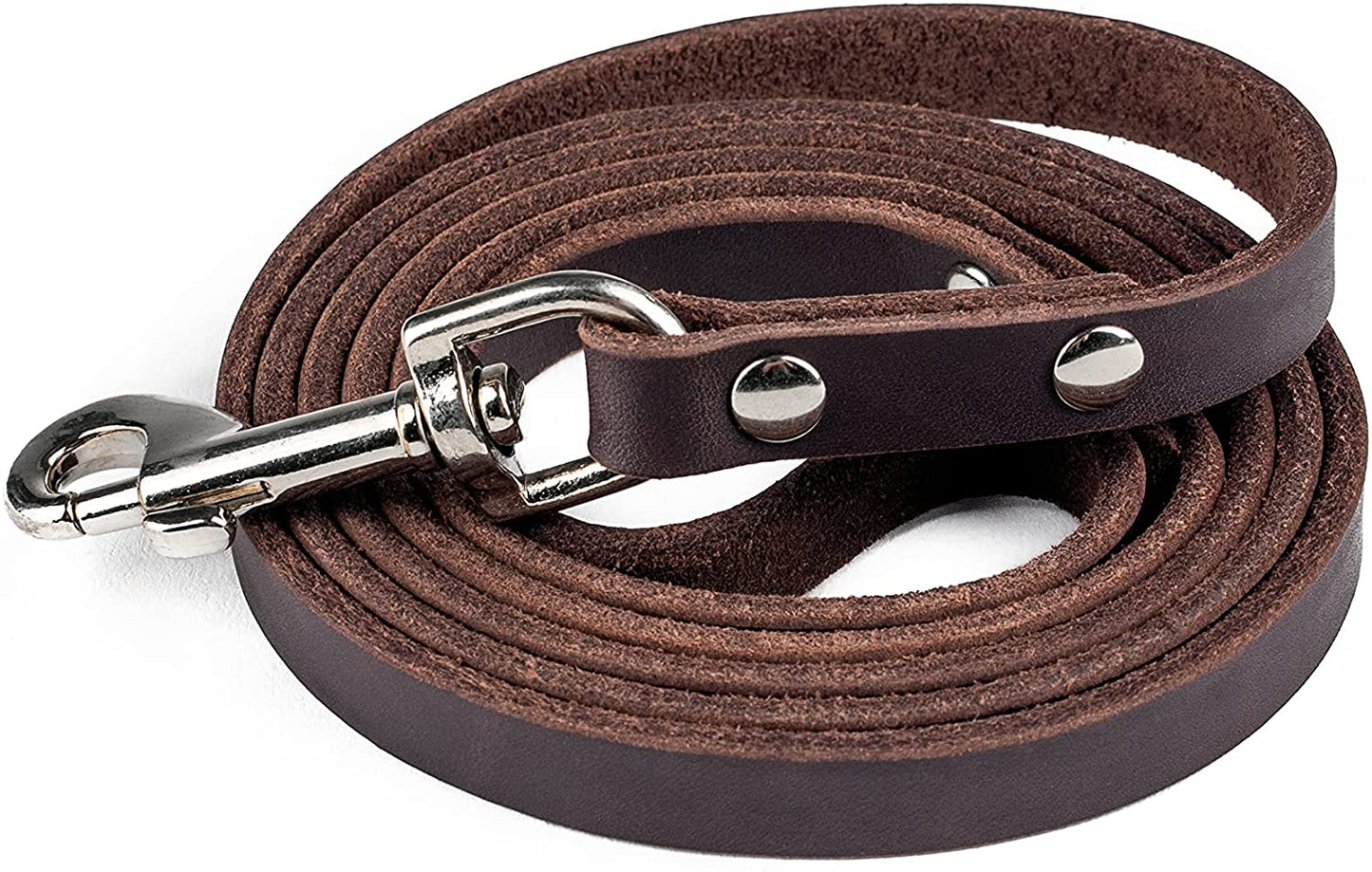 "Unleash Style with the Mighty Paw Leather Dog Leash! 🐾✨ Crafted from genuine distressed leather, this heavy-duty leash is perfect for pups of all sizes. Elevate your walks with a modern touch! 🐶❤️ #DogLovers #PetStyle #MightyPaw"