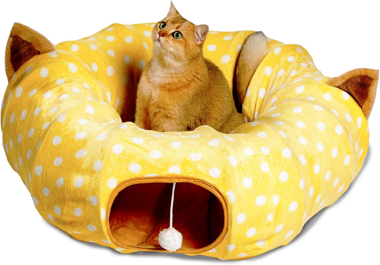 🐾🎉 Ultimate Fun for Your Furry Friends! 🌙 Introducing the AUOON Cat Tunnel Bed - a cozy playground with a central mat! Perfect for kittens, puppies, rabbits, and more! 🐱🐶💙 #PetPlaytime #CatLovers #HappyPets