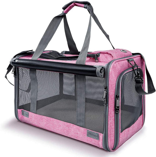 "Ultimate Soft-Sided Pet Carrier for Your Big Cats & Puppies! 🐾 Travel in Style & Comfort with Privacy Protection! 🐱🐶"