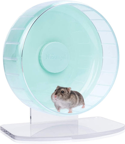 🌟 Keep Your Furry Friend Active! 🌟 Check out the Niteangel Super-Silent Hamster Wheel 🐹💚 Perfect for hamsters, gerbils, and mice! Adjustable stand & ultra-quiet for endless fun! #PetLovers #HamsterLife #SmallAnimalJoy