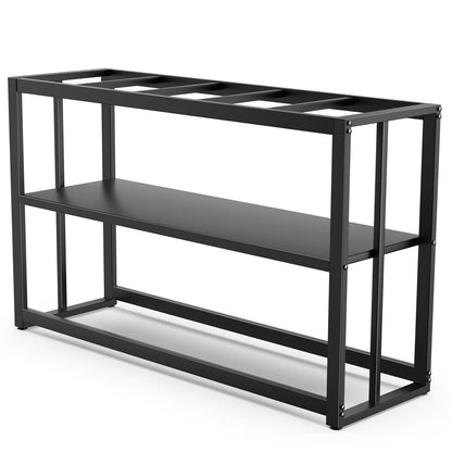 Fizgot Black Fish Tank Stand Metal Aquarium Stand 55-75 Gallon Aquarium Turtl...