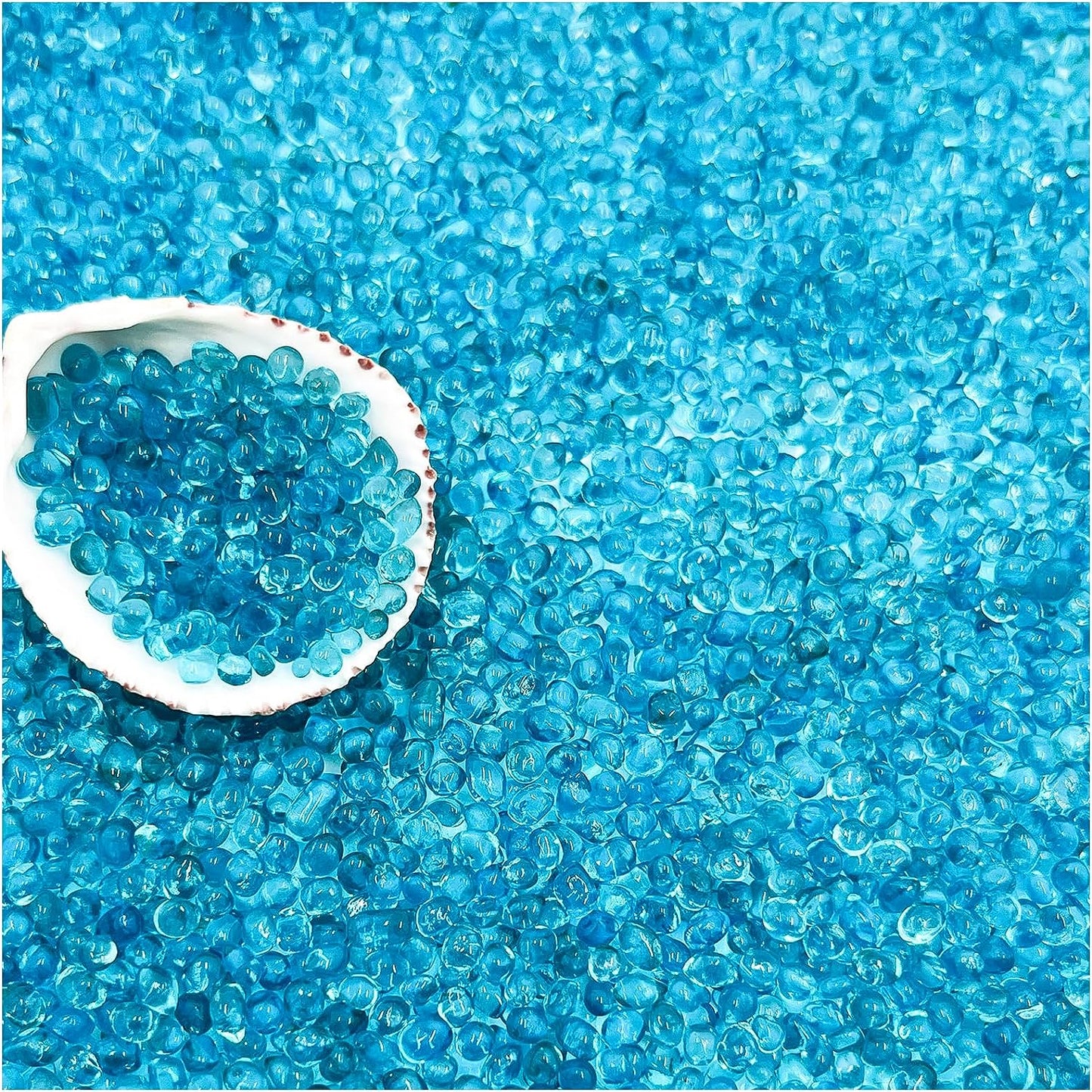 ✨ Transform Your Aquatic Oasis! 🌊 BXI 2.2 Lbs of Vibrant Blue Sea Glass Gravel - Perfect for Fish Tanks, Fairy Gardens, & Potted Plants! 💙 #AquariumDecor #HomeGarden #VaseFiller