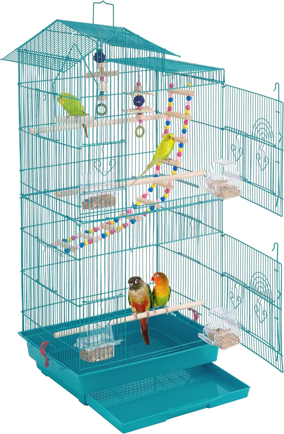 "🏠🐦 Elevate Your Feathered Friend's Home! Check out the Yaheetech 39-Inch Large Flight Parrot Cage - Perfect for Quakers, Cockatiels, and More! 🦜✨ #BirdLovers #PetCage #HappyBirds"