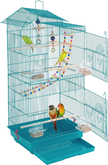 "🏠🐦 Elevate Your Feathered Friend's Home! Check out the Yaheetech 39-Inch Large Flight Parrot Cage - Perfect for Quakers, Cockatiels, and More! 🦜✨ #BirdLovers #PetCage #HappyBirds"